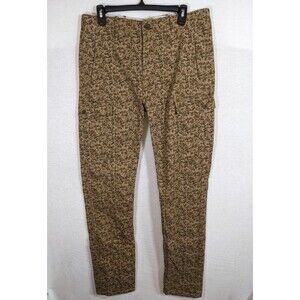 Levi's Camo Cargo Pants Slim Straight Harvest Gold Twill Mens 33x34 White Tab